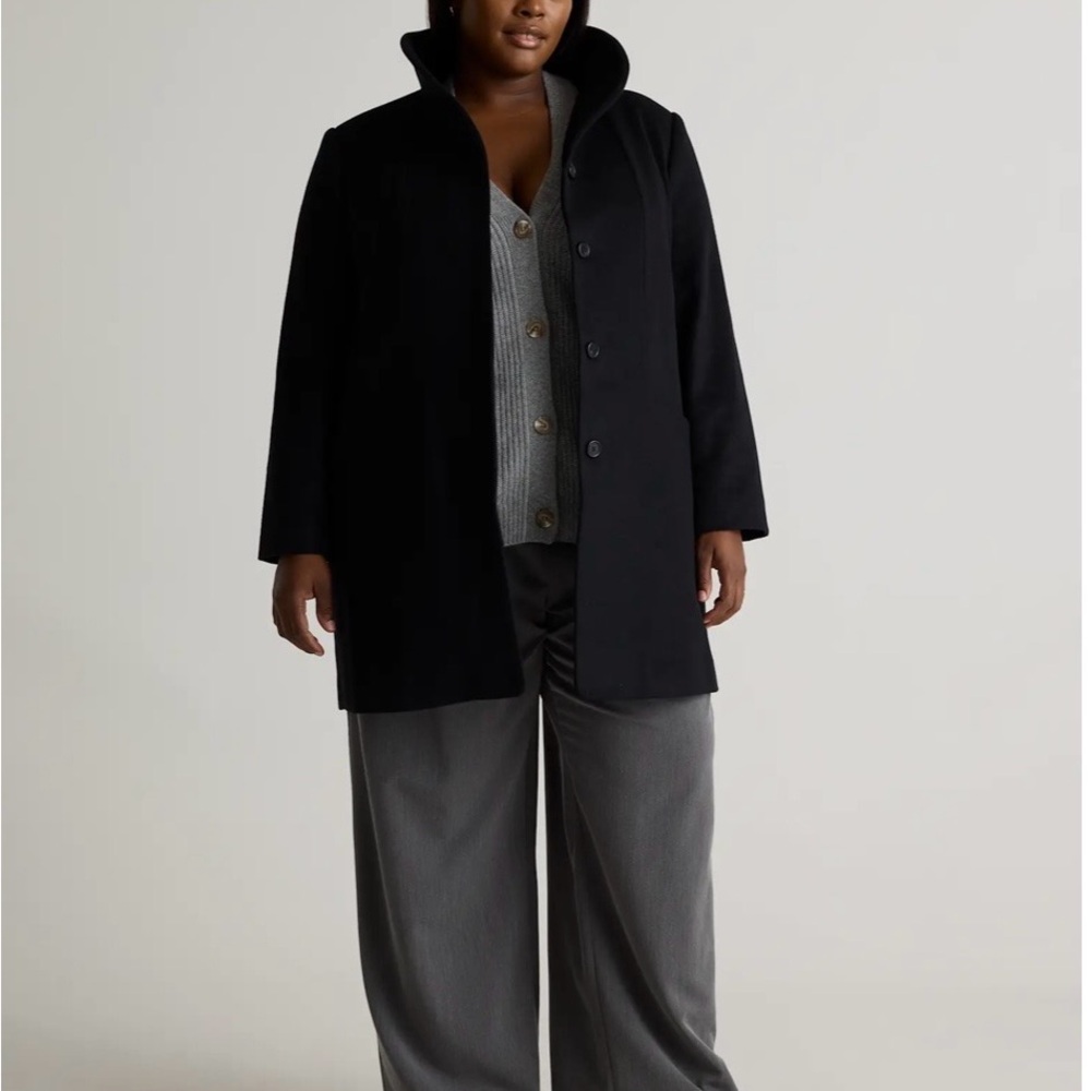 Quince Beautiful Italian Wool Cocoon Coat